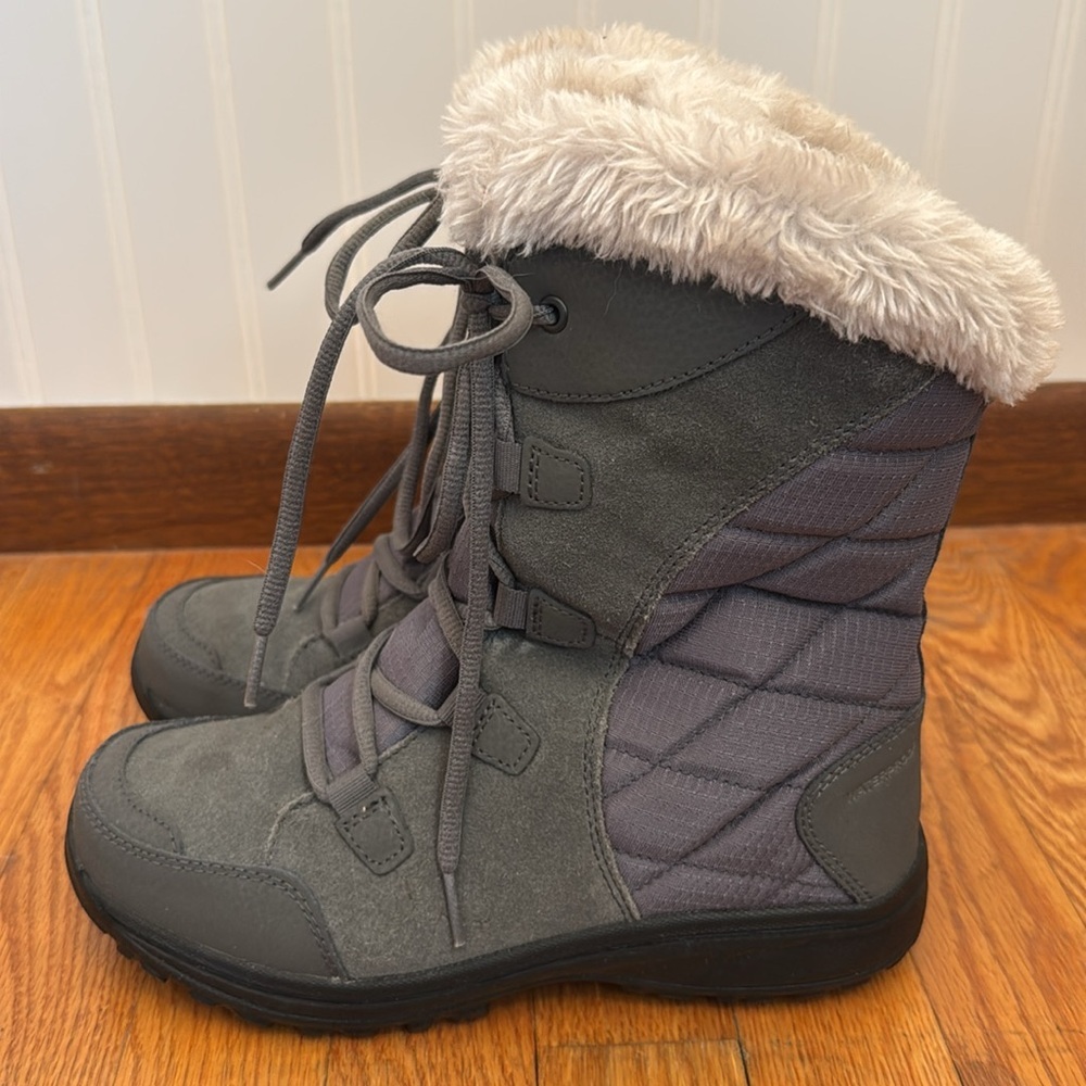 Columbia Women's Ice Maiden II Boot Charcoal Winter Boots Size 7 - Picture 4 of 10